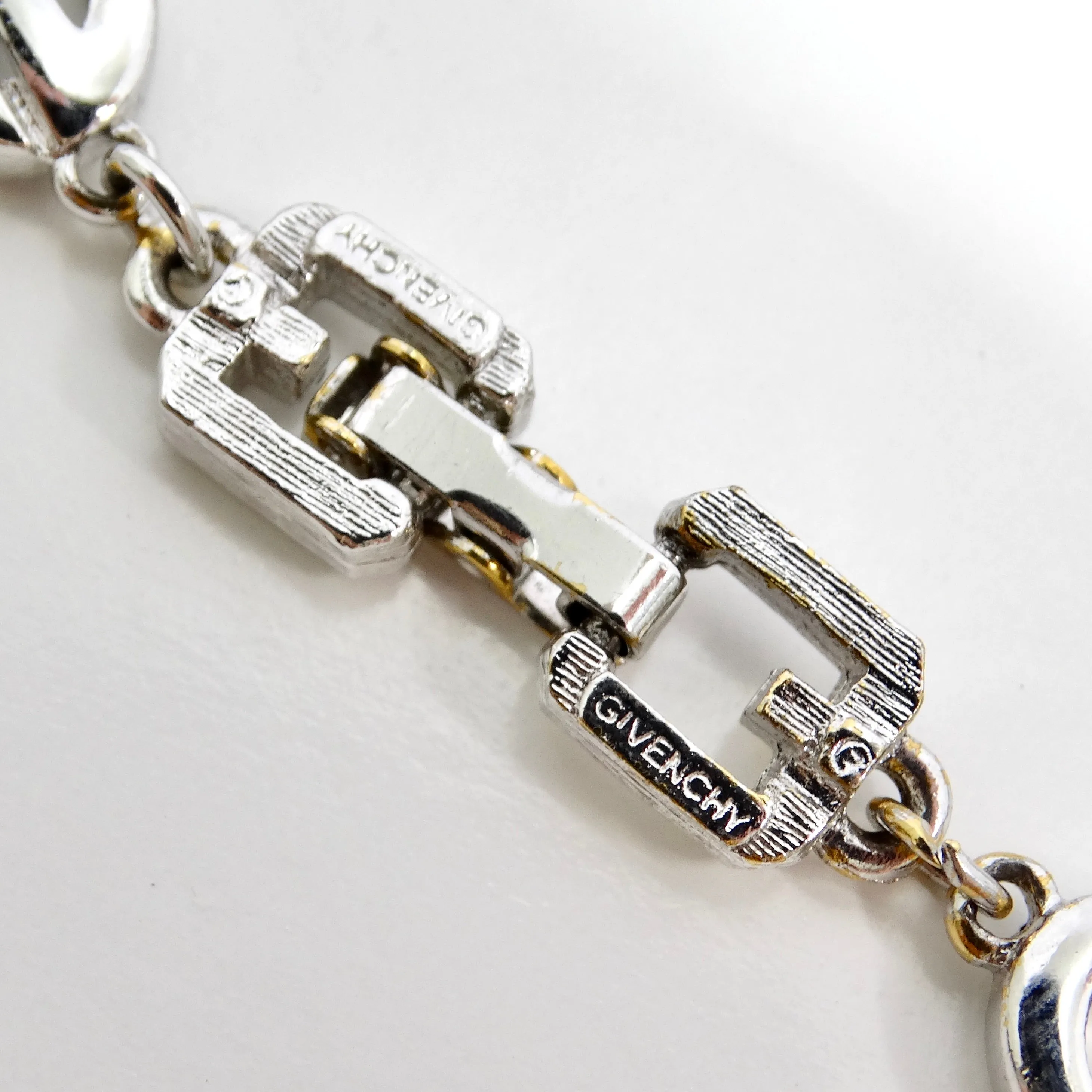 Givenchy 1990s Custom Silver Plated Bracelet