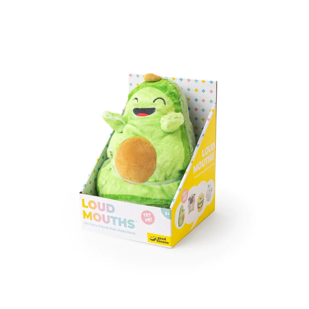 Good Banana Loud Mouths Plush Toy - Alvin the Avocado