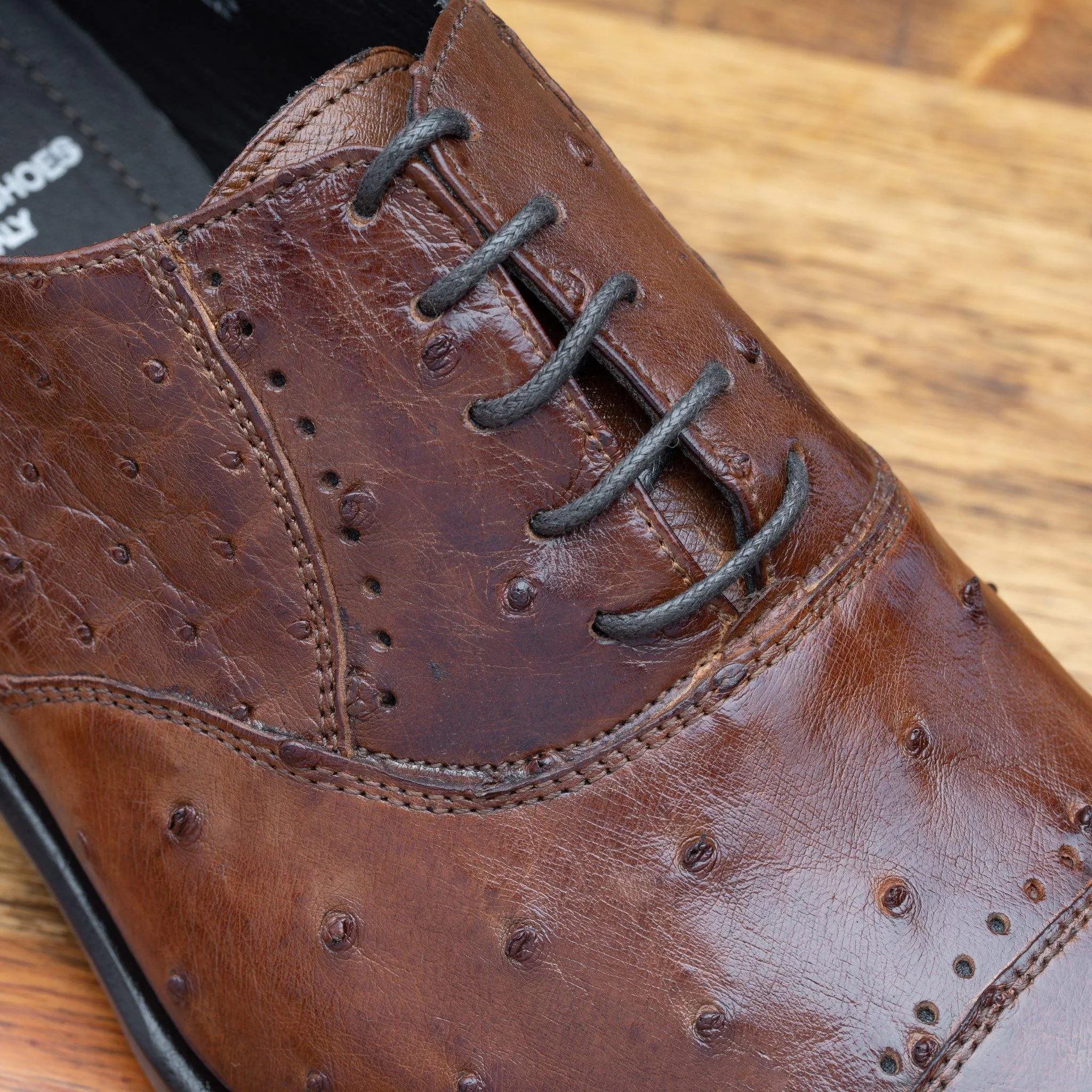 H777 Calzoleria Toscana Men's Ostrich Cap Toe