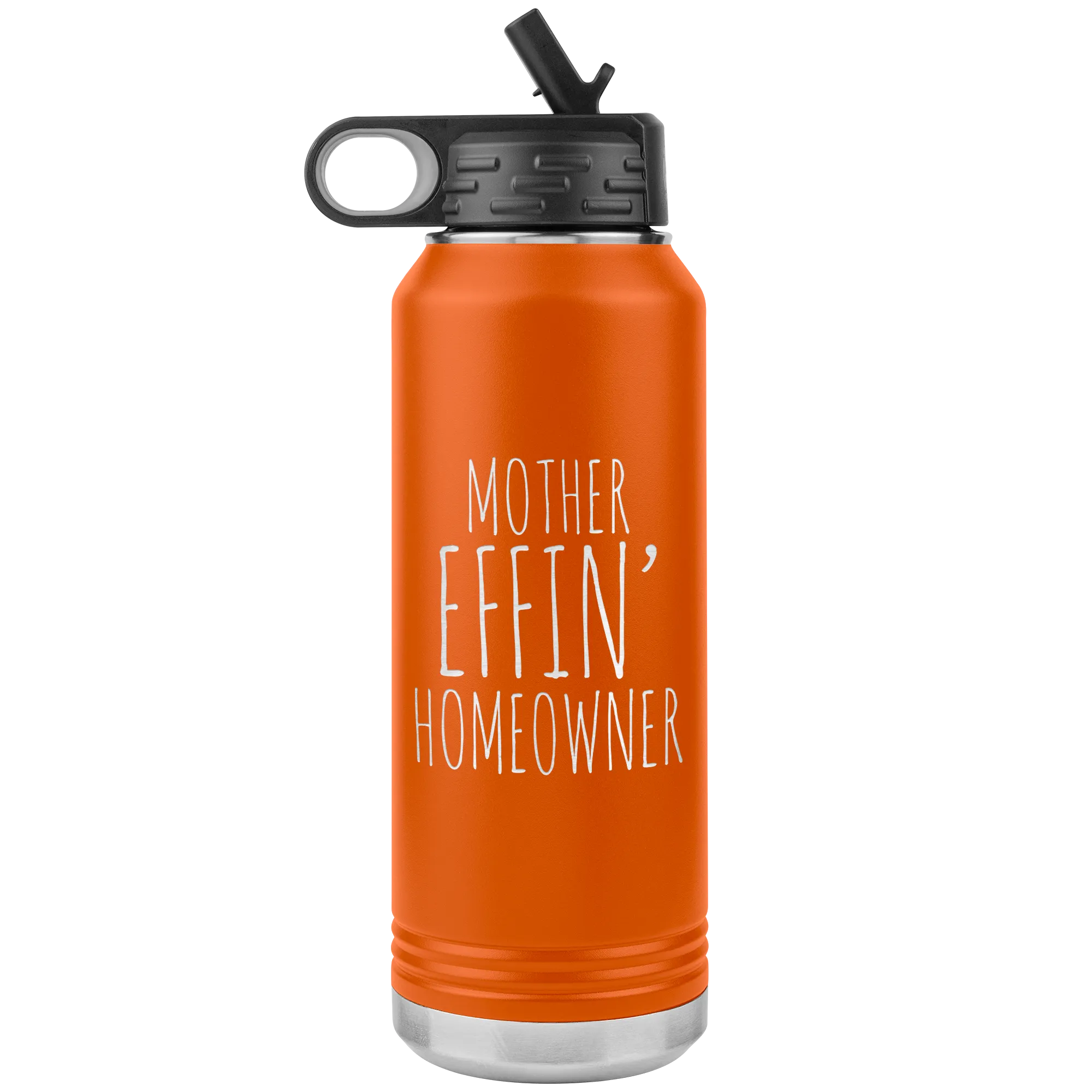Housewarming Gift Funny New Homeowner Gifts First Home Homeowner Housewarming Funny Brand New Home Insulated Water Bottle 32oz BPA Free
