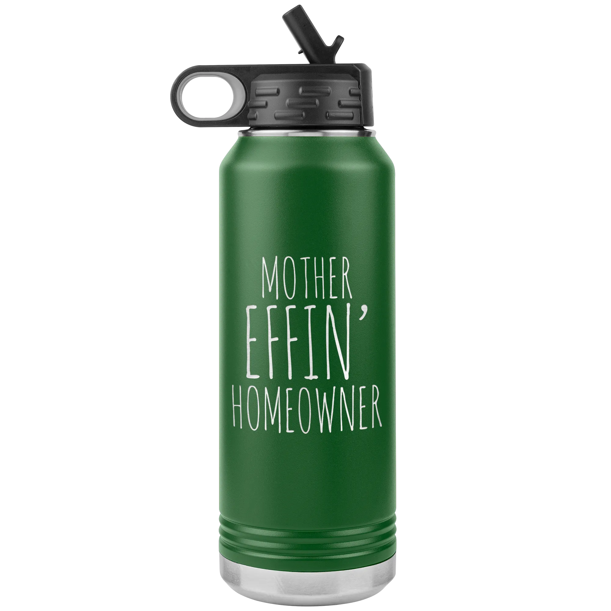 Housewarming Gift Funny New Homeowner Gifts First Home Homeowner Housewarming Funny Brand New Home Insulated Water Bottle 32oz BPA Free