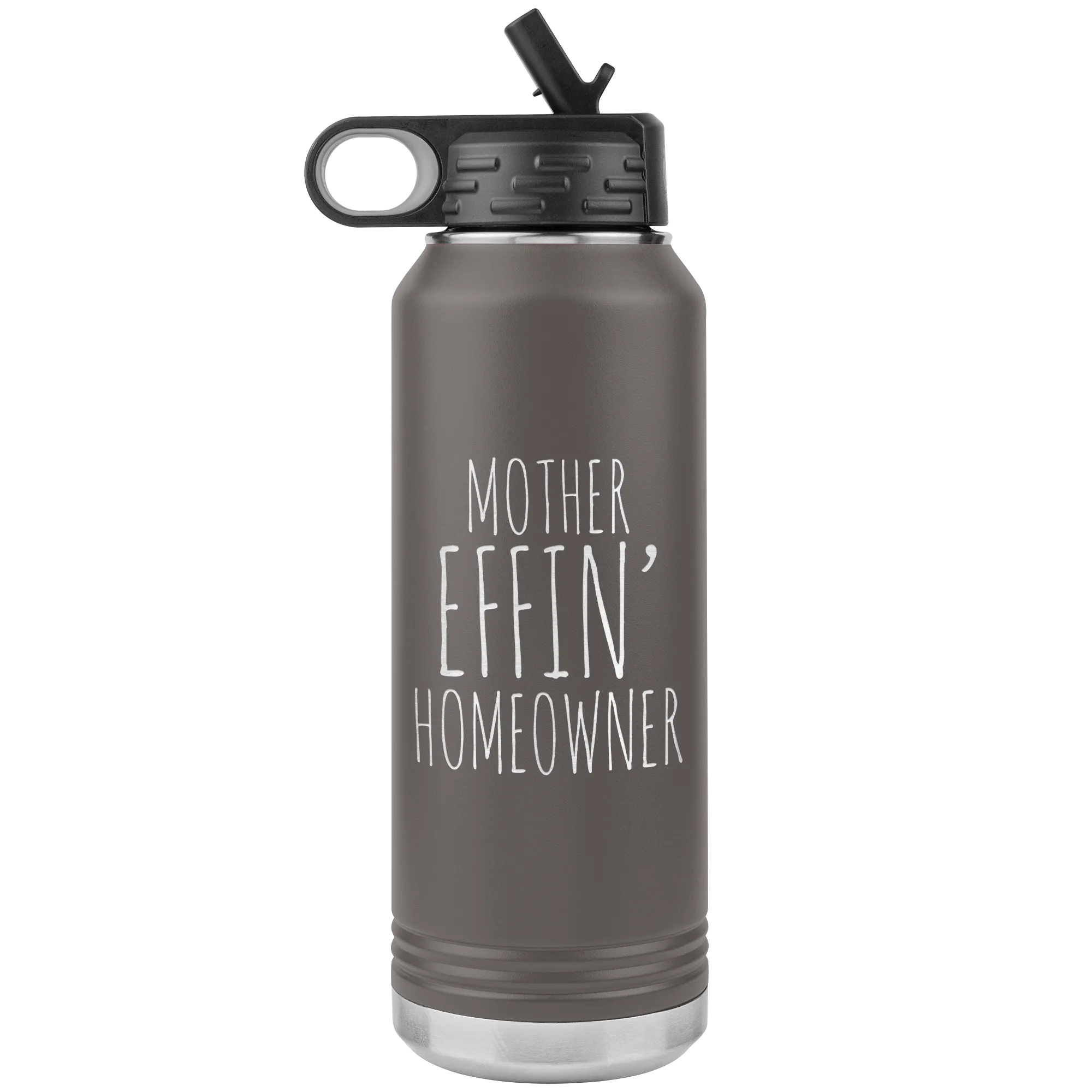 Housewarming Gift Funny New Homeowner Gifts First Home Homeowner Housewarming Funny Brand New Home Insulated Water Bottle 32oz BPA Free