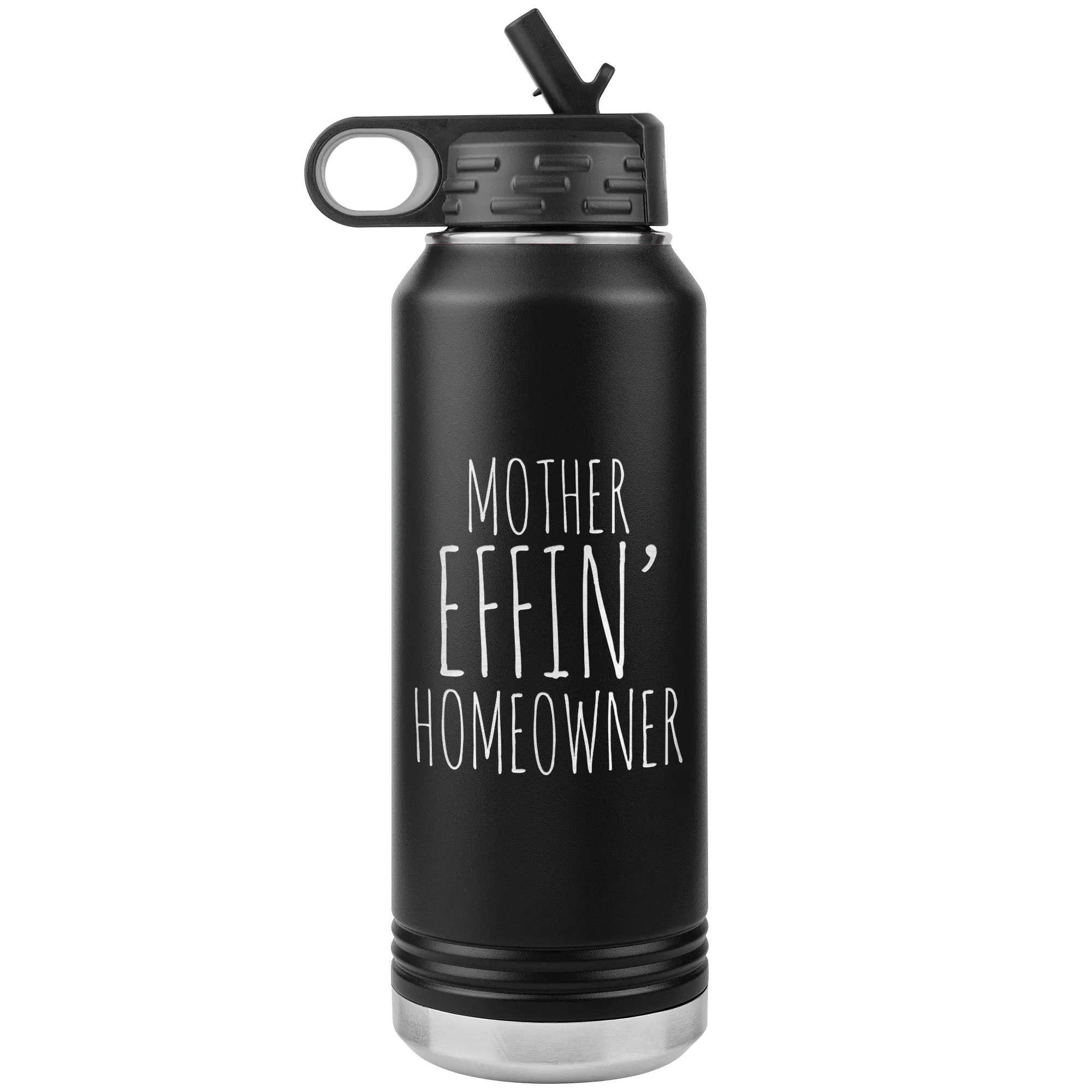 Housewarming Gift Funny New Homeowner Gifts First Home Homeowner Housewarming Funny Brand New Home Insulated Water Bottle 32oz BPA Free