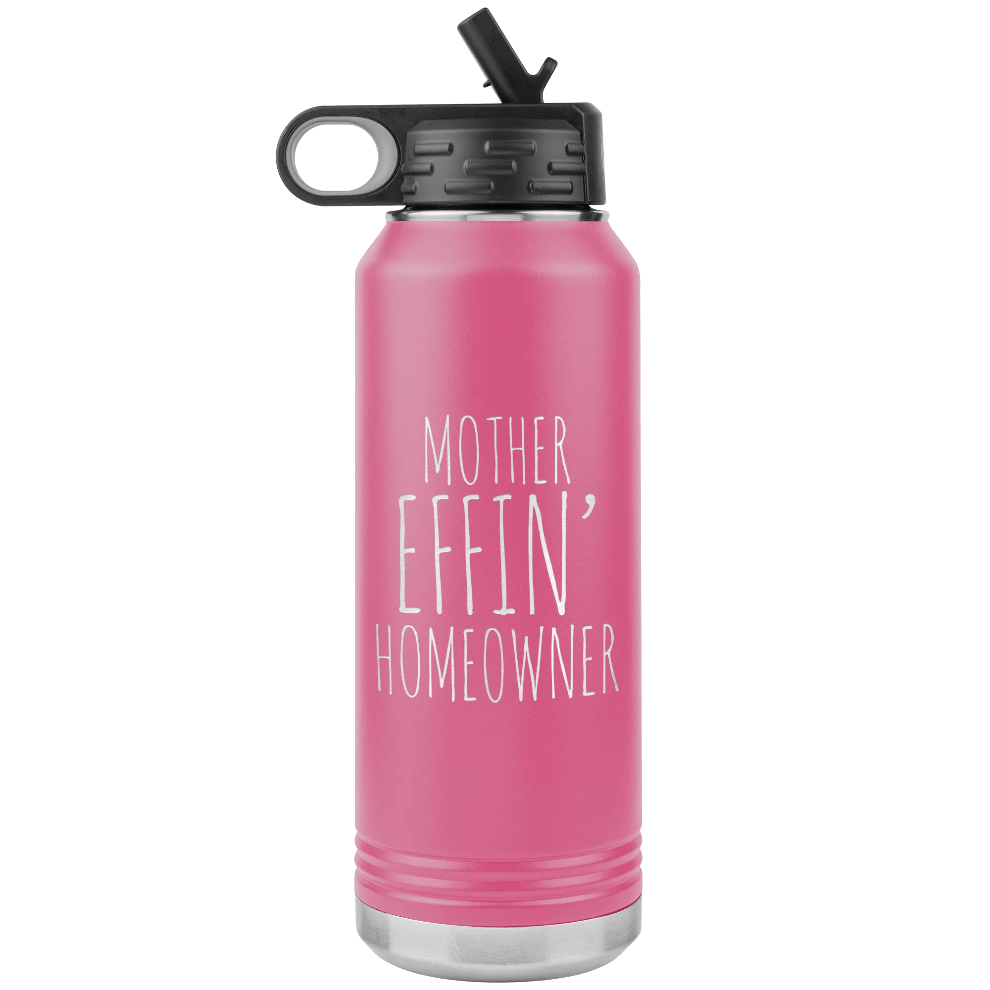 Housewarming Gift Funny New Homeowner Gifts First Home Homeowner Housewarming Funny Brand New Home Insulated Water Bottle 32oz BPA Free