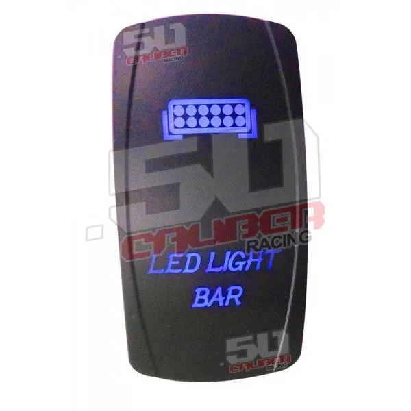 Illuminated LED Light Bar On/Off Rocker Switch
