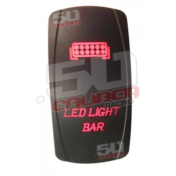 Illuminated LED Light Bar On/Off Rocker Switch