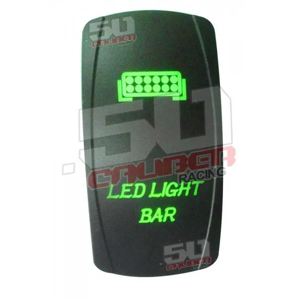 Illuminated LED Light Bar On/Off Rocker Switch