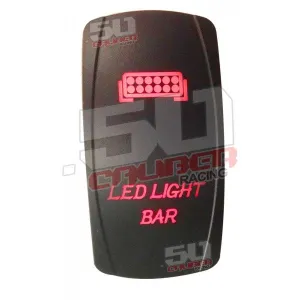 Illuminated LED Light Bar On/Off Rocker Switch