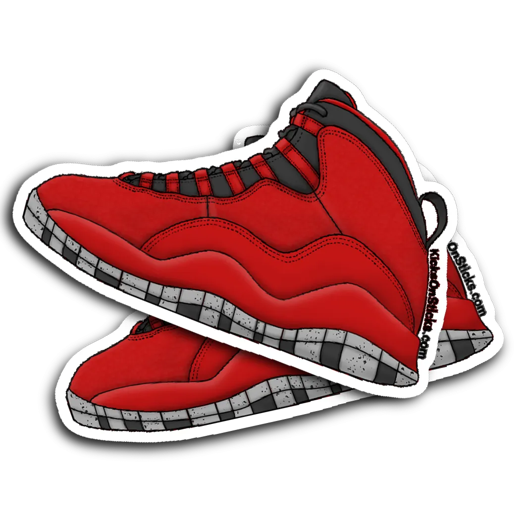 Jordan 10 'Bulls" Sneaker Sticker