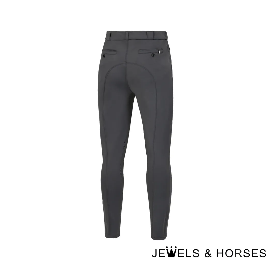 Kingsland Men's Breeches KL Kolton M F-Tec4 Knee Grip Trekkers - Grey Pinstripe