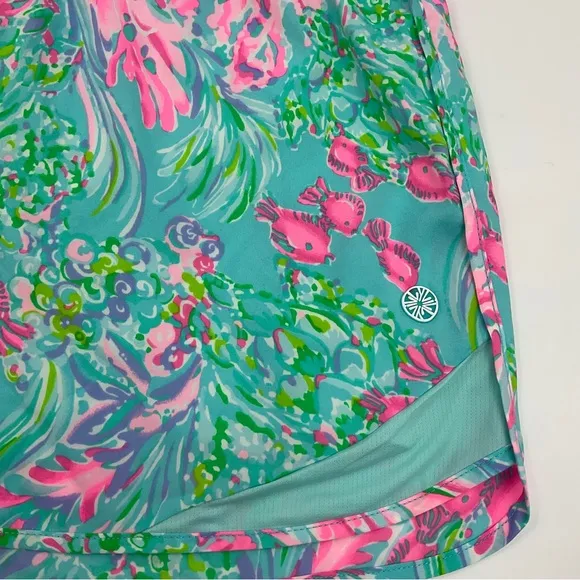 Lilly Pulitzer LIKE NEW Luxletic Ocean Trail 4” Woven Short Rare Colorway Pink M