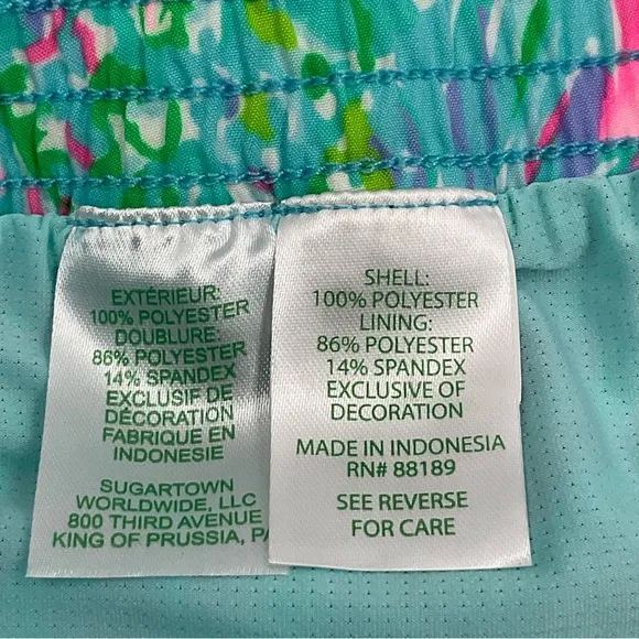 Lilly Pulitzer LIKE NEW Luxletic Ocean Trail 4” Woven Short Rare Colorway Pink M