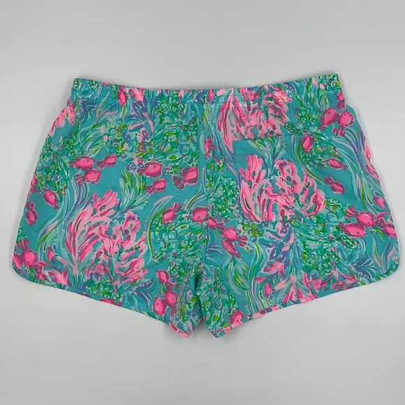 Lilly Pulitzer LIKE NEW Luxletic Ocean Trail 4” Woven Short Rare Colorway Pink M