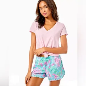 Lilly Pulitzer LIKE NEW Luxletic Ocean Trail 4” Woven Short Rare Colorway Pink M