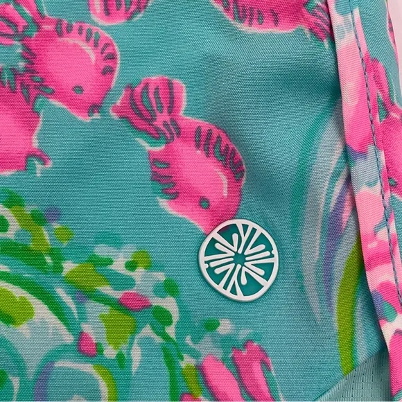Lilly Pulitzer LIKE NEW Luxletic Ocean Trail 4” Woven Short Rare Colorway Pink M