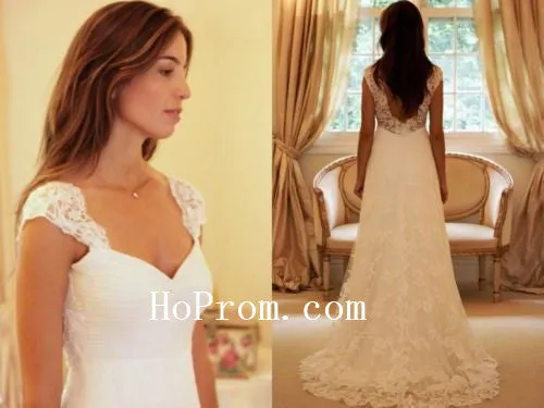 Long White Prom Dresses,Lace Prom Dress,Wedding Dress