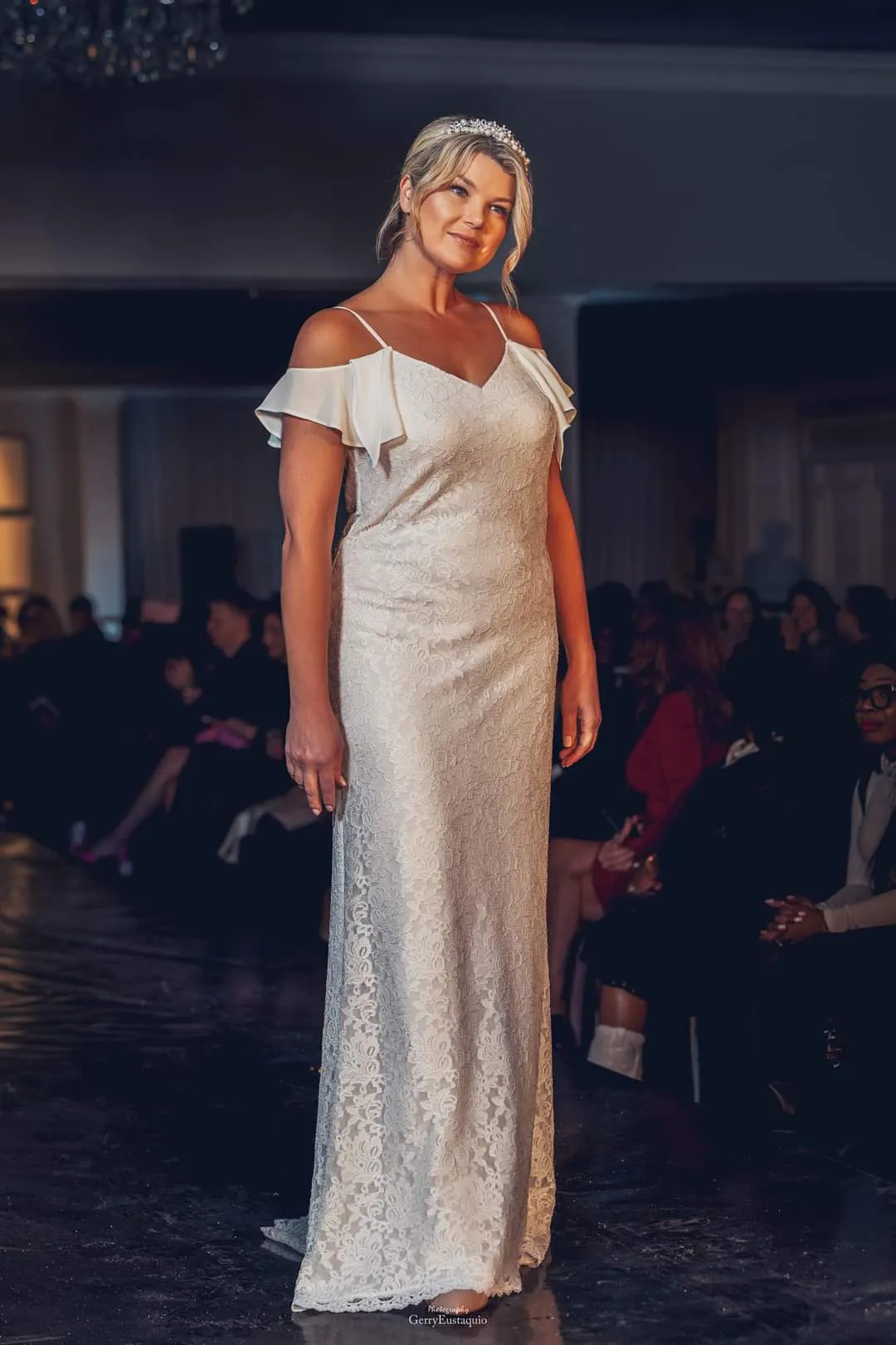 LORETTA Lace Classic Fit and Flare Bridal Gown