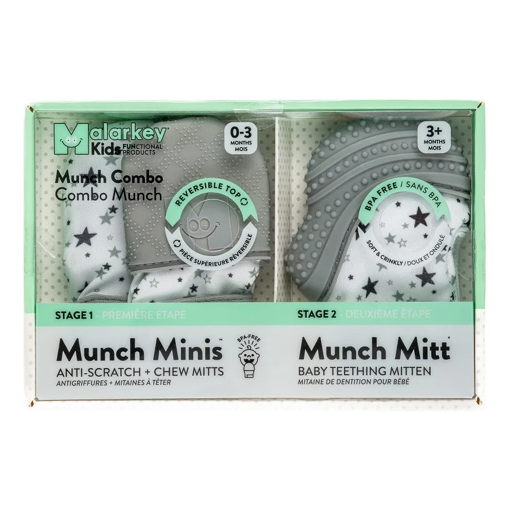 Malarkey Kids Munch Mini/Munch Mitt Combo (Grey Star)