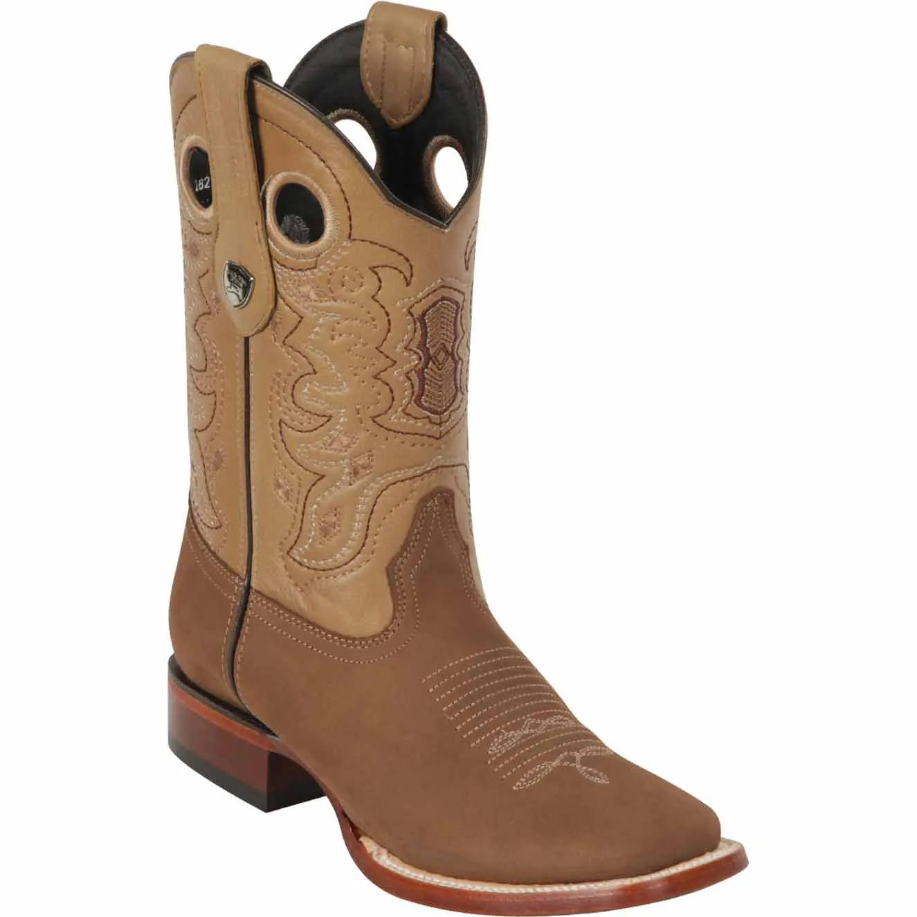 Men's Wild West Genuine Leather Ranch Toe Boots 282463