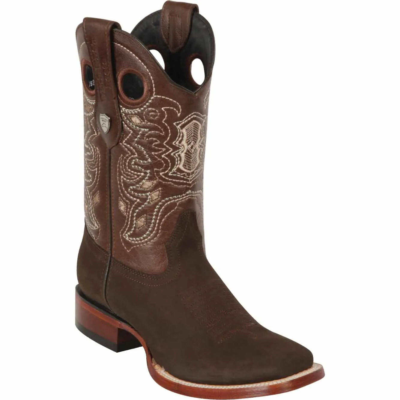 Men's Wild West Genuine Leather Ranch Toe Boots 282463