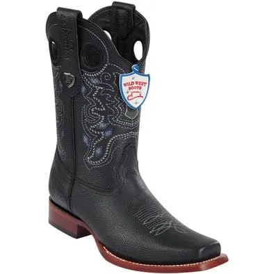 Men's Wild West Genuine Leather Rodeo Toe Boots 281827