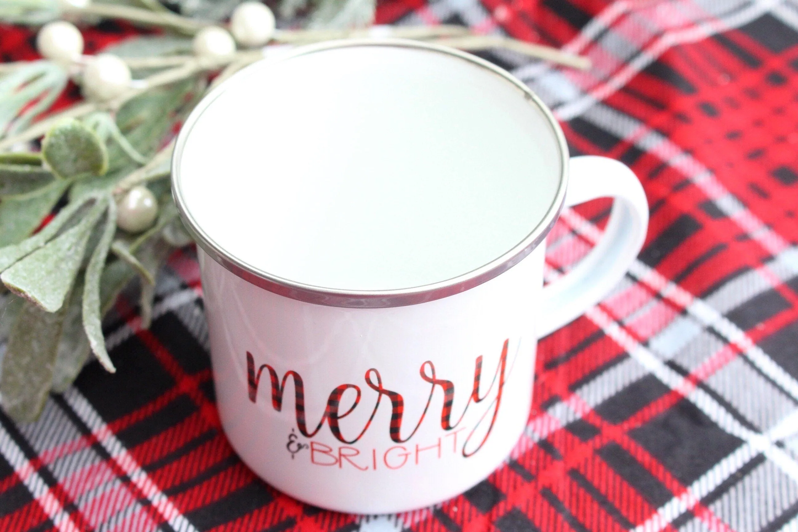 Merry And Bright Metal Mug