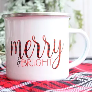 Merry And Bright Metal Mug