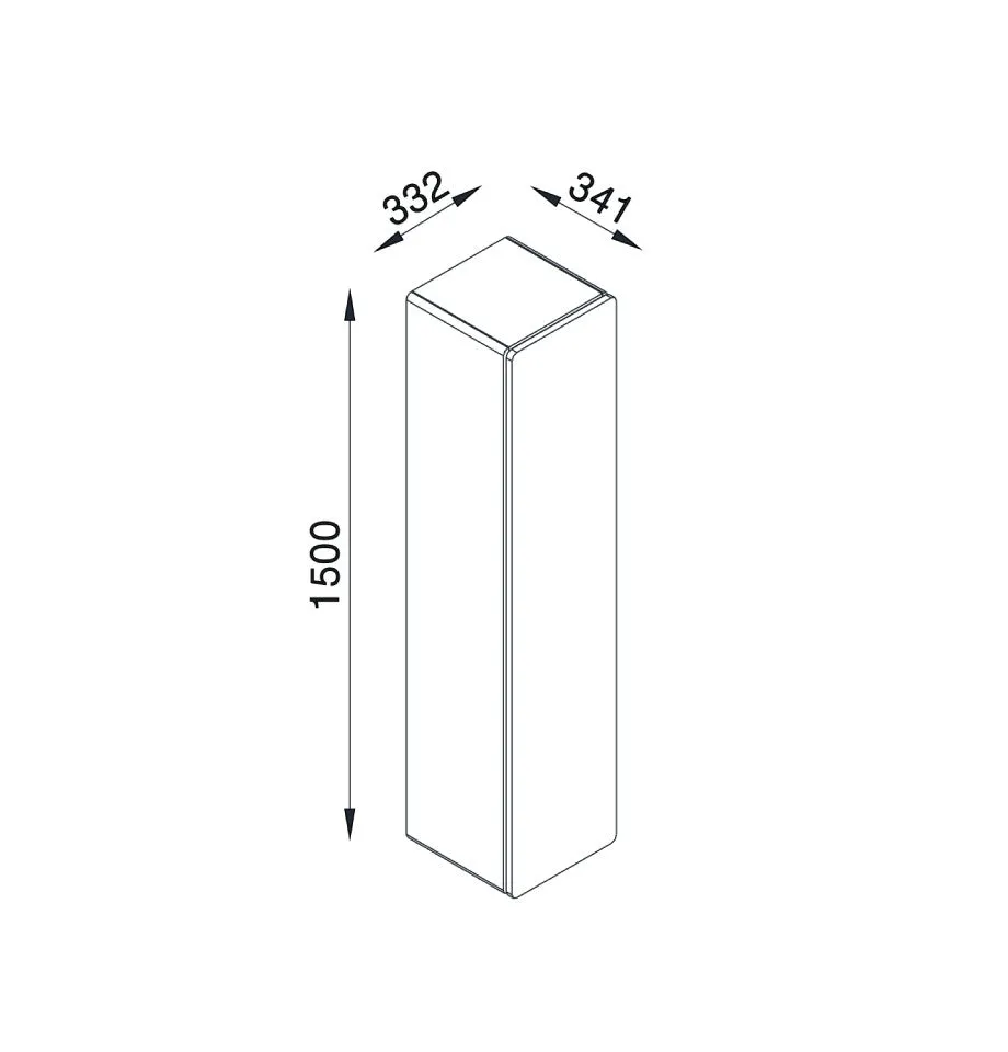 Mossman Wall Storage Unit - High Gloss White