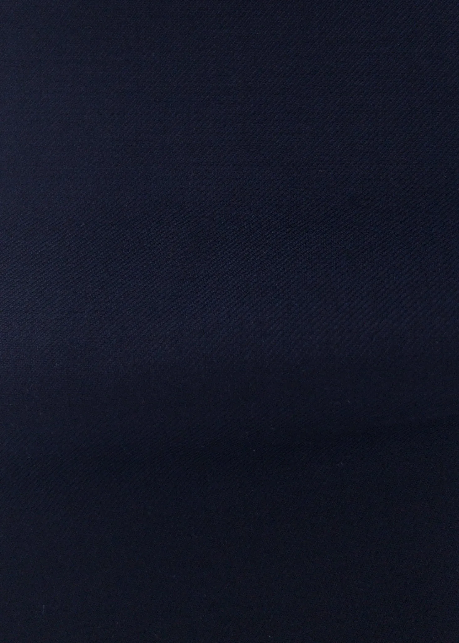 Navy Solid Plain Weave Trousers
