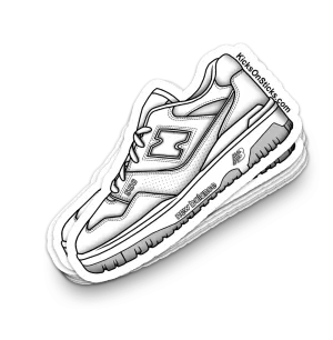 NB 550 "White Grey" Sneaker Sticker