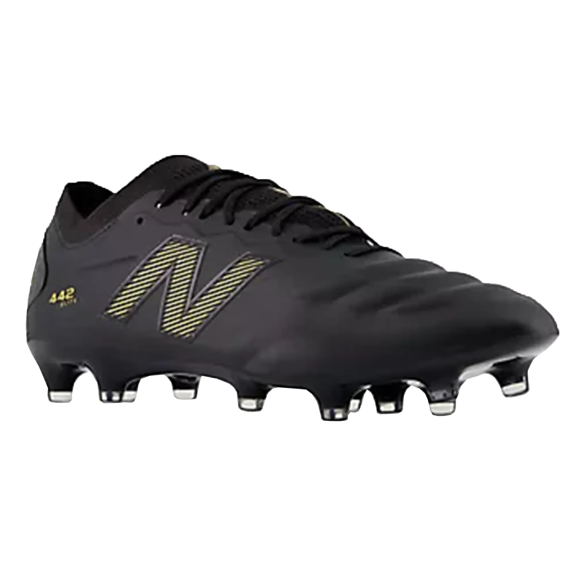 New Balance 442 v2 Elite FG Wide Boots - Black/Metallic Gold