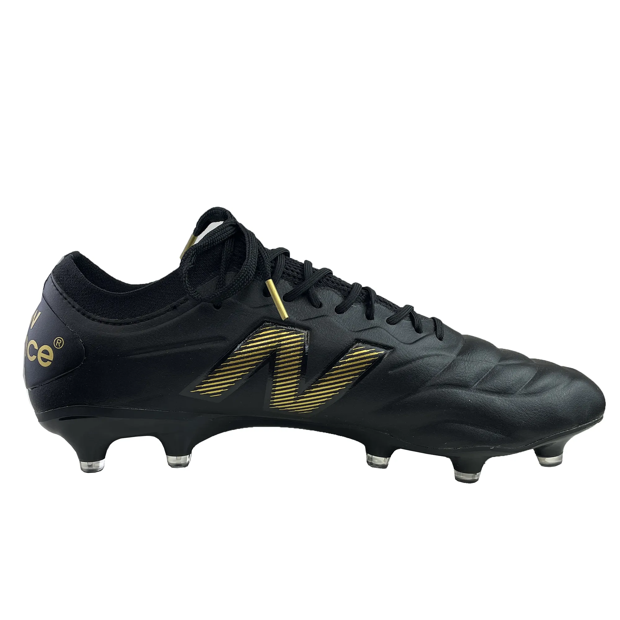 New Balance 442 v2 Elite FG Wide Boots - Black/Metallic Gold