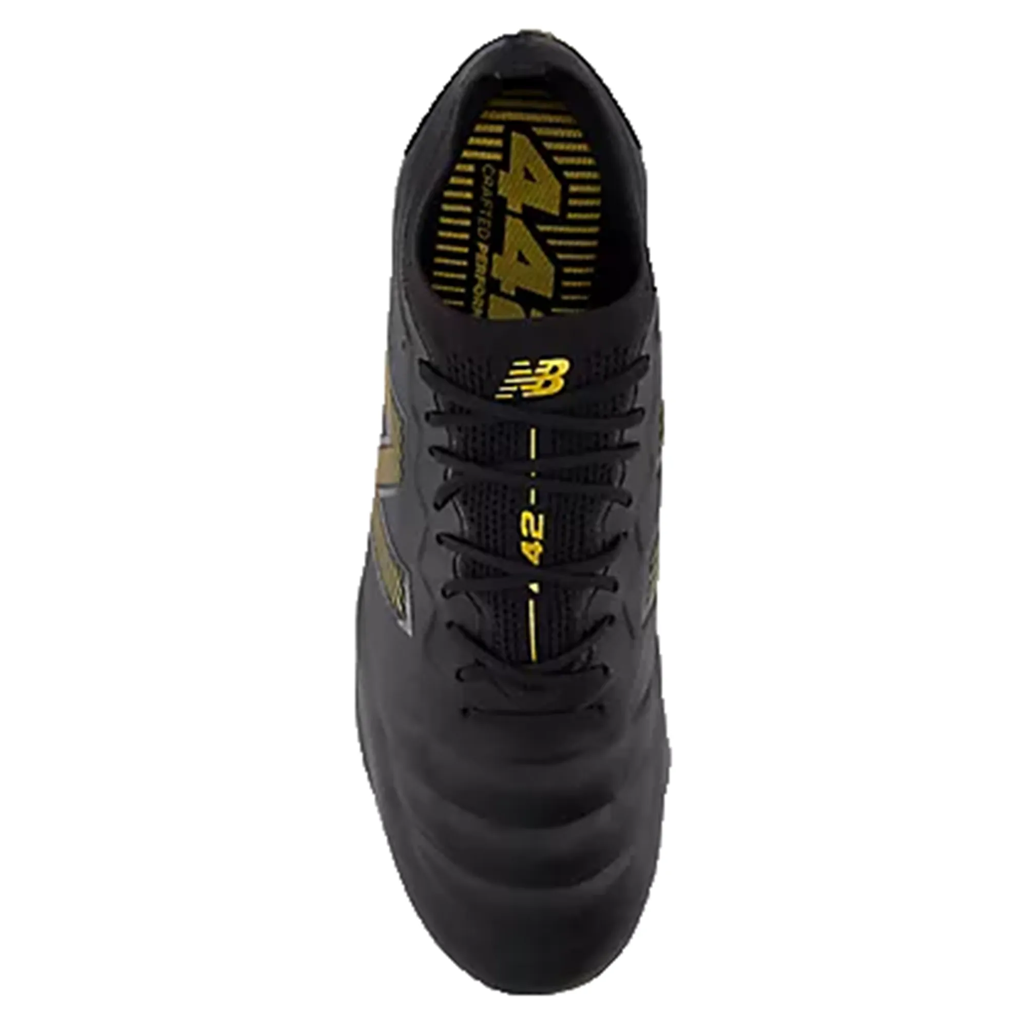 New Balance 442 v2 Elite FG Wide Boots - Black/Metallic Gold