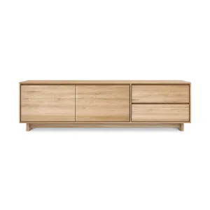 Oak Wave TV Cupboard