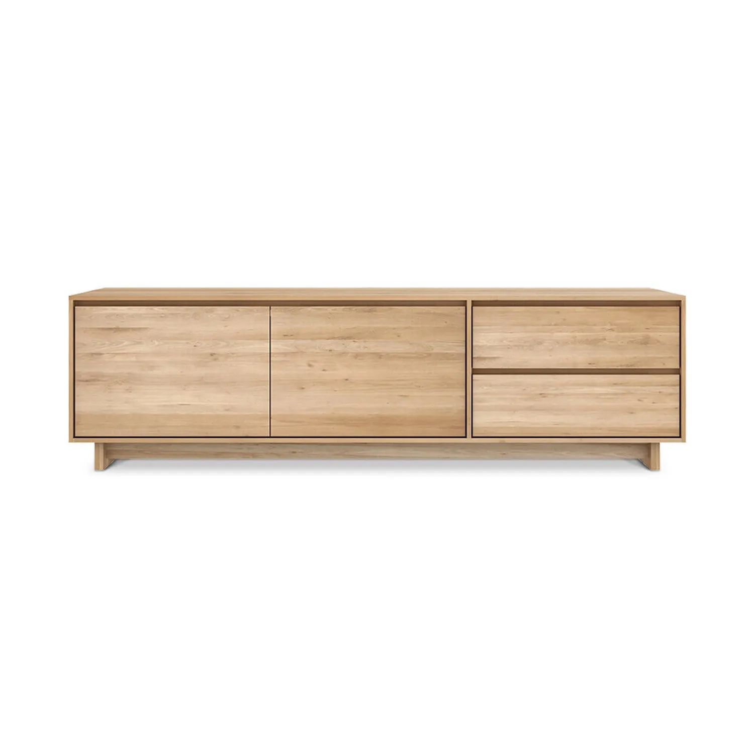 Oak Wave TV Cupboard