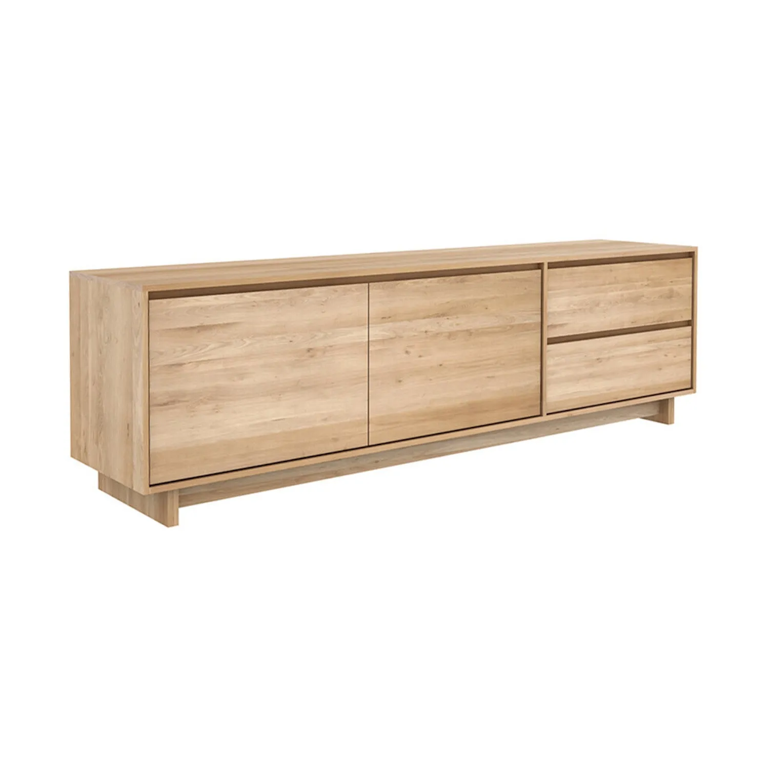 Oak Wave TV Cupboard
