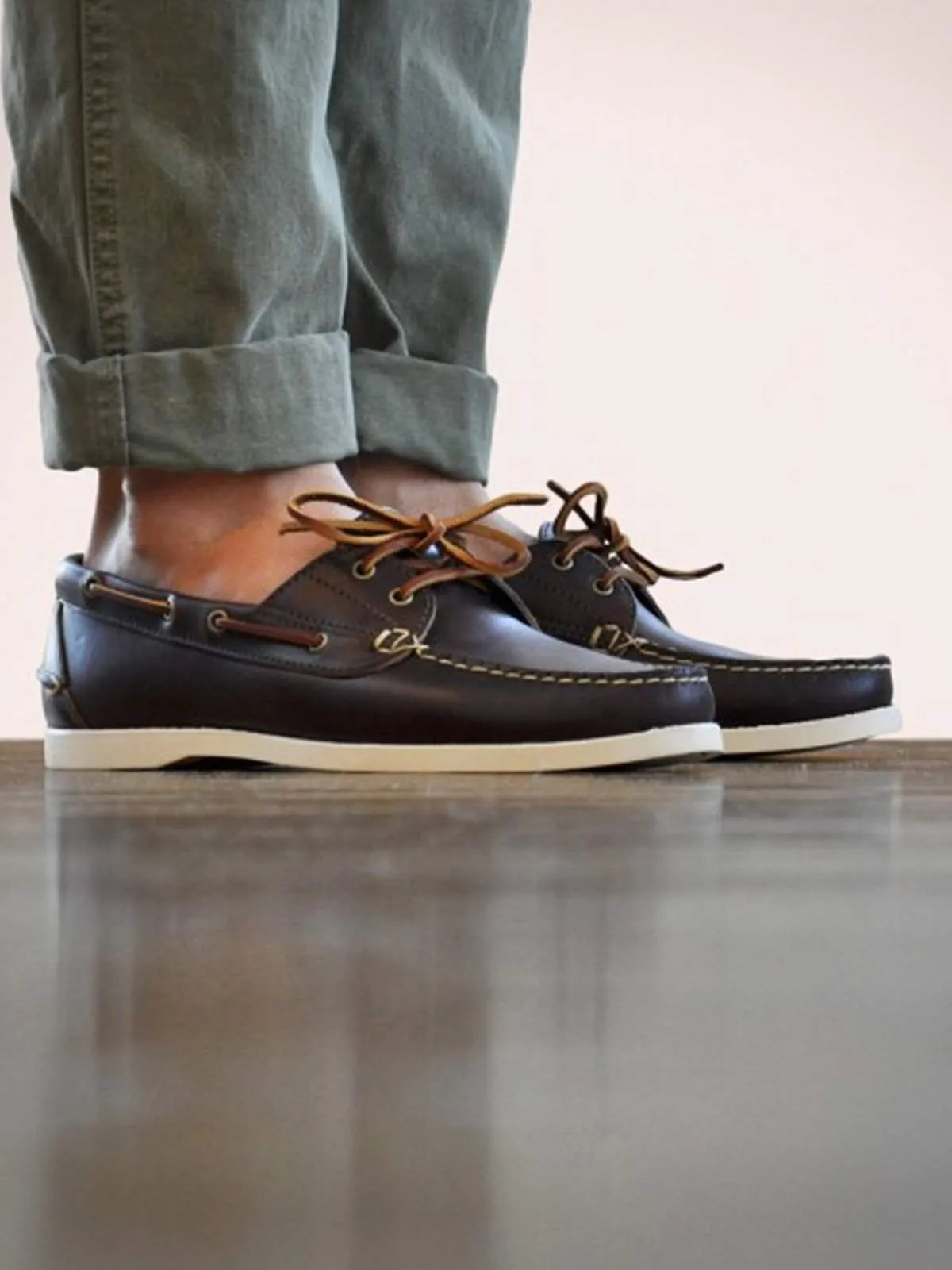Oakstreet Bootmakers Brown Boat Shoe
