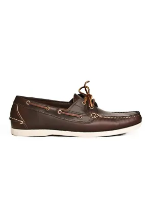 Oakstreet Bootmakers Brown Boat Shoe