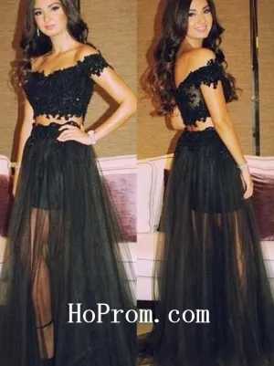 Off Shoulder Prom Dresses,Black Prom Dress,Evening Dresses