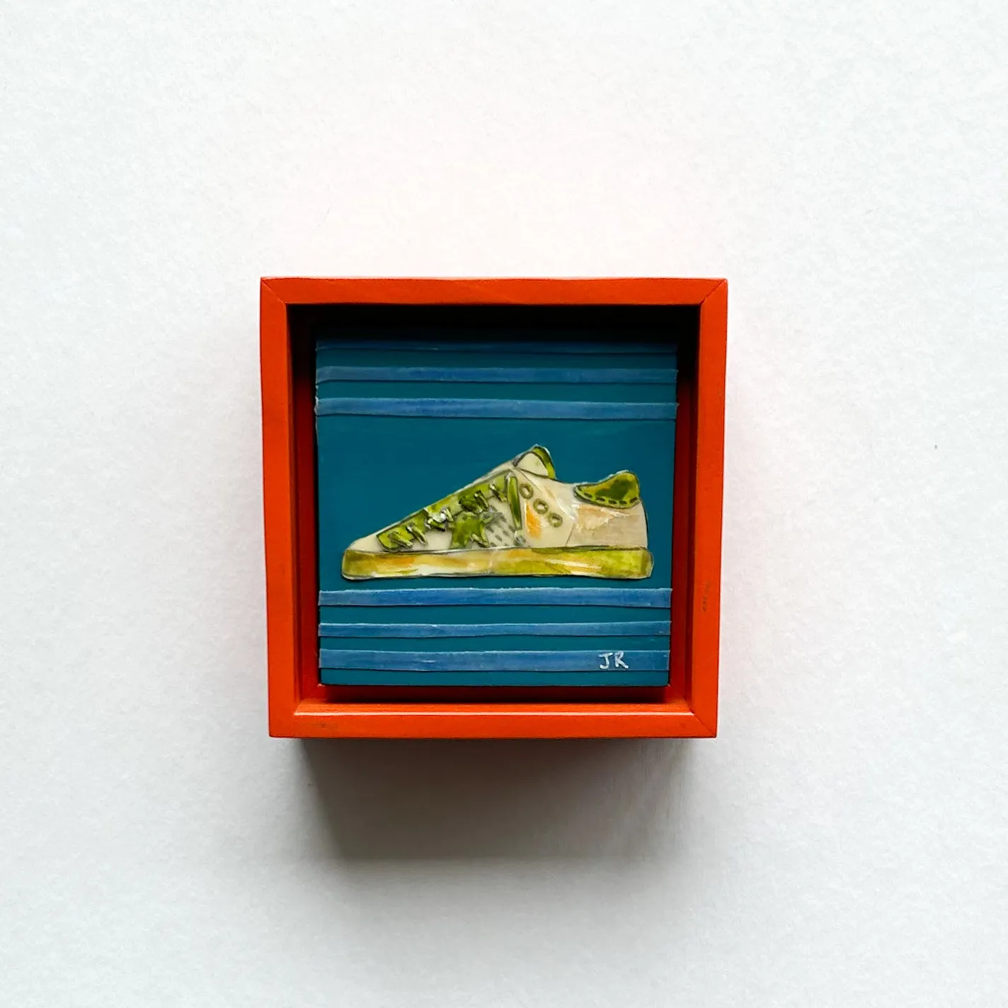 Orange and Teal Shoe