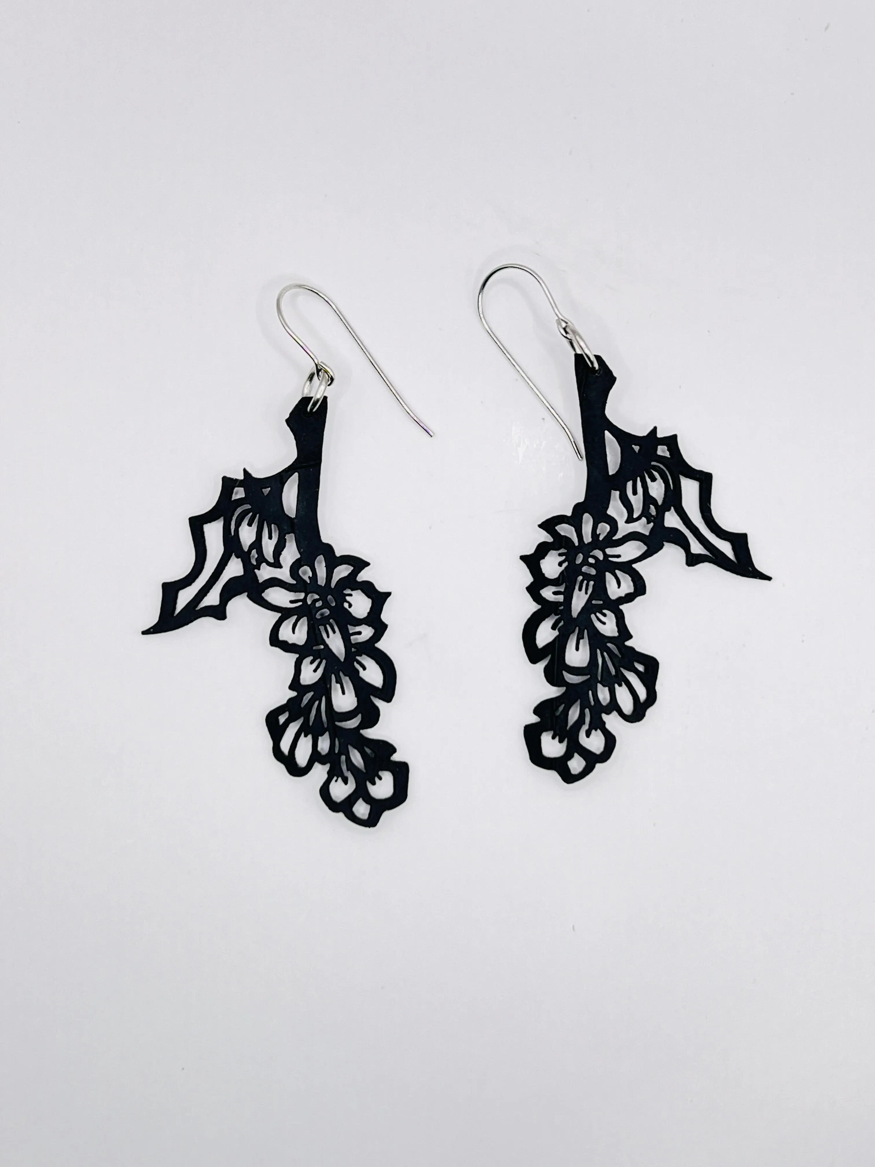 Oregon Grape Rubber Earring