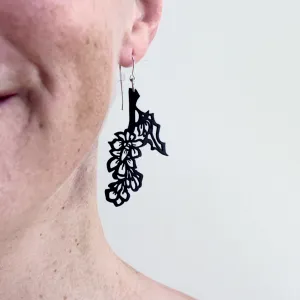 Oregon Grape Rubber Earring