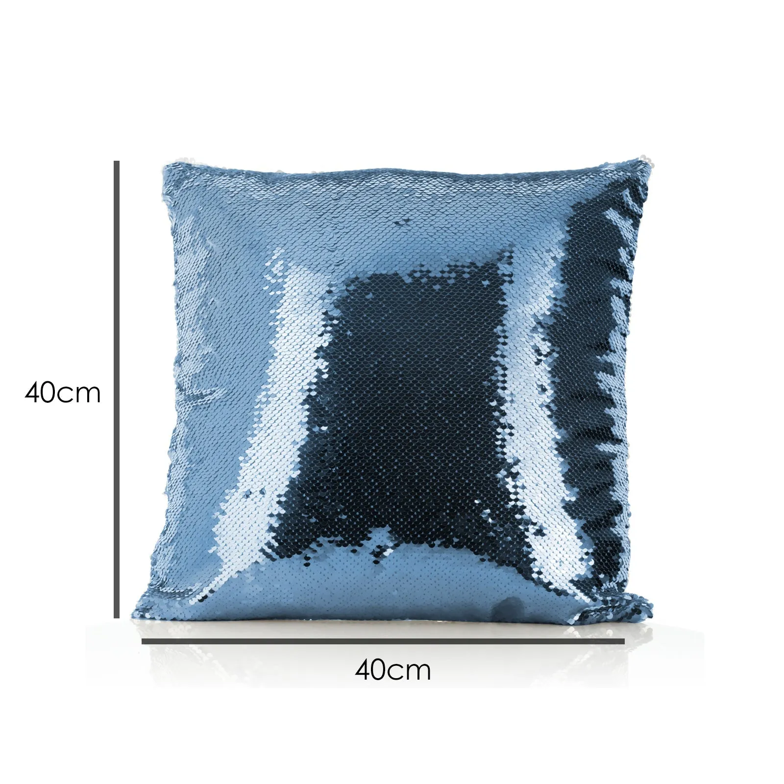 Personalised Sequin Cushion with Lion Cub Olive Branch and Cute Text