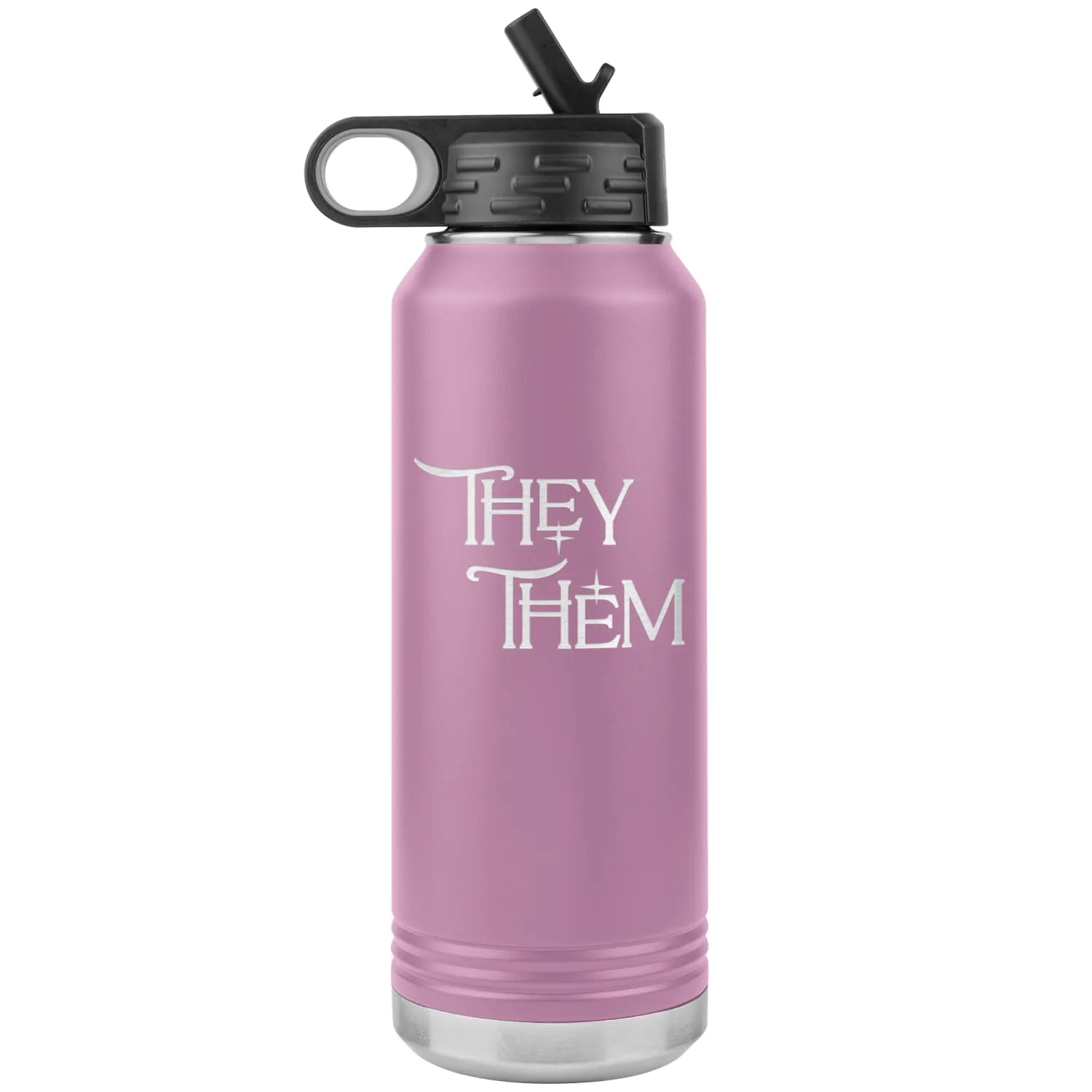 Pronoun Wishing Star They Them 32oz Vacuum Tumbler