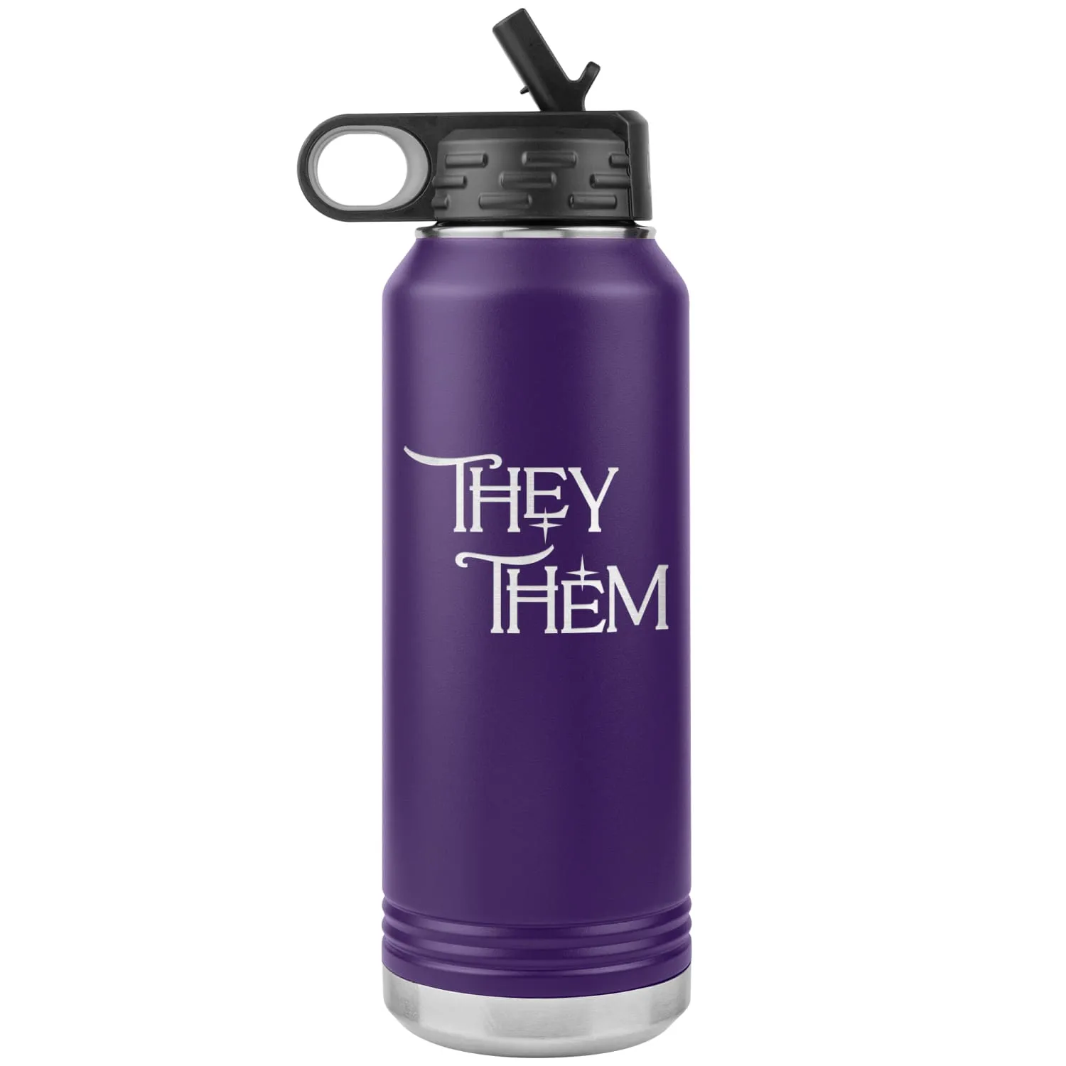 Pronoun Wishing Star They Them 32oz Vacuum Tumbler