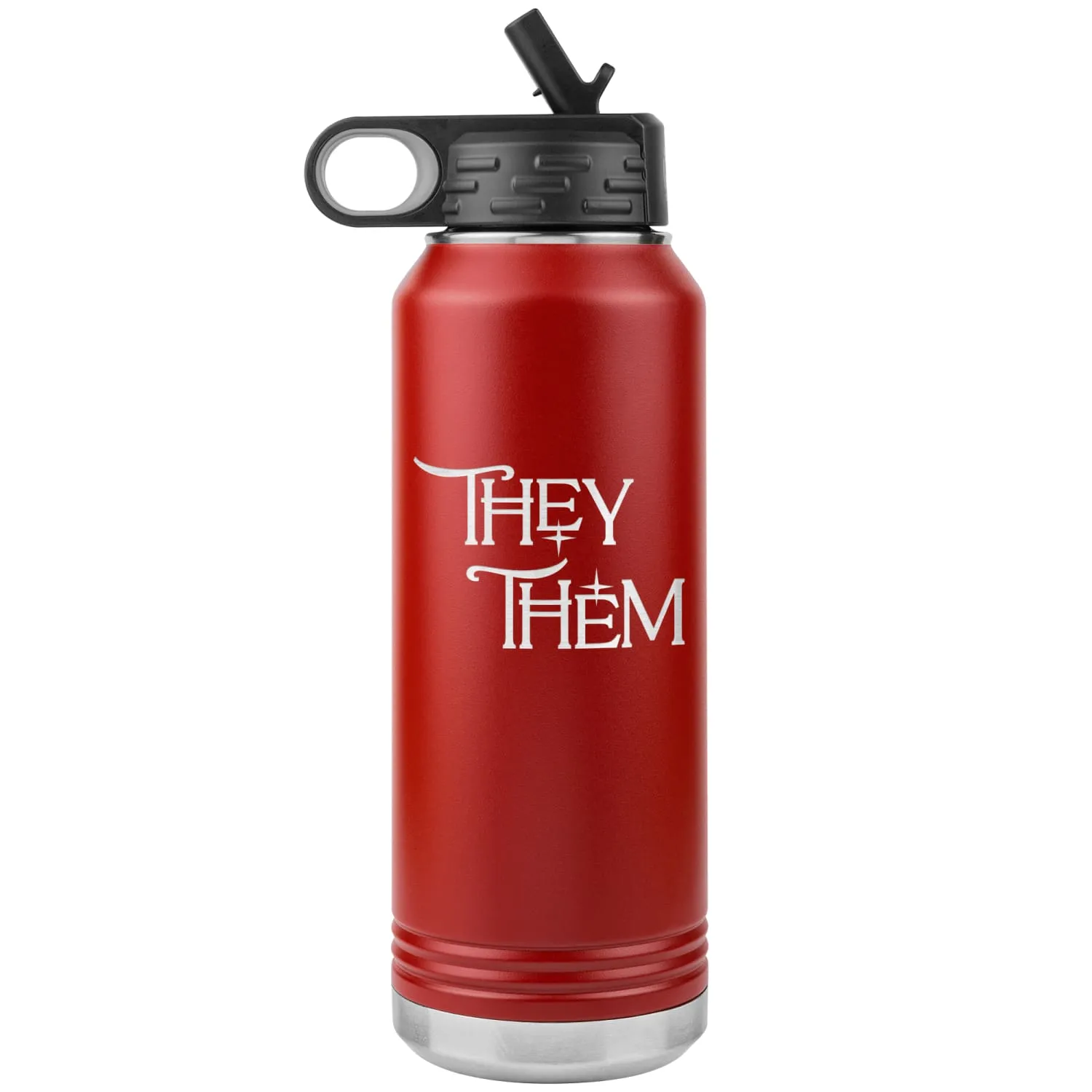 Pronoun Wishing Star They Them 32oz Vacuum Tumbler