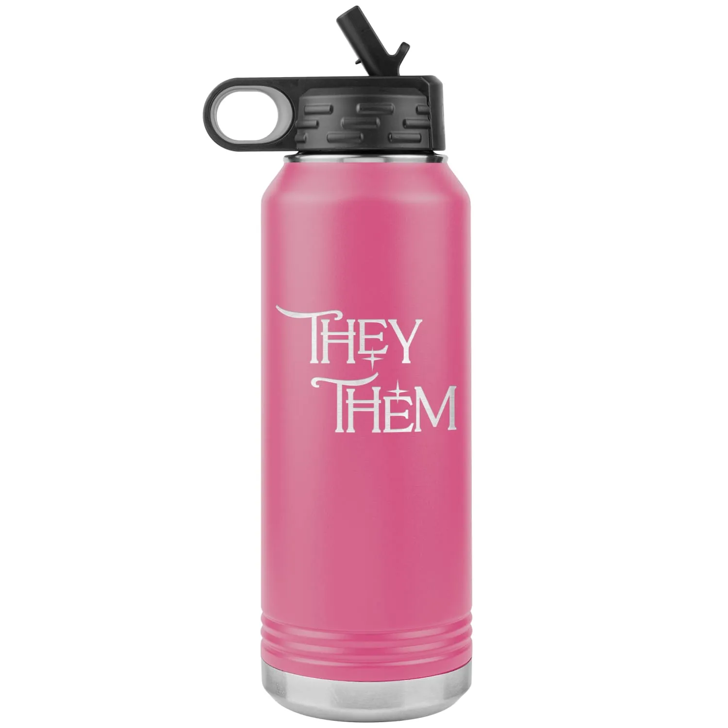 Pronoun Wishing Star They Them 32oz Vacuum Tumbler