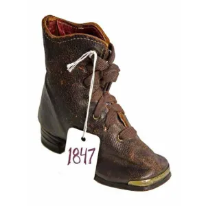 Rare Antique Childs Boot ( single) 1847 Hand Made