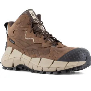 Reebok Men's Zig Kinetica Trail-Inspired WP Hiker Work Boot- Brown- RB3025