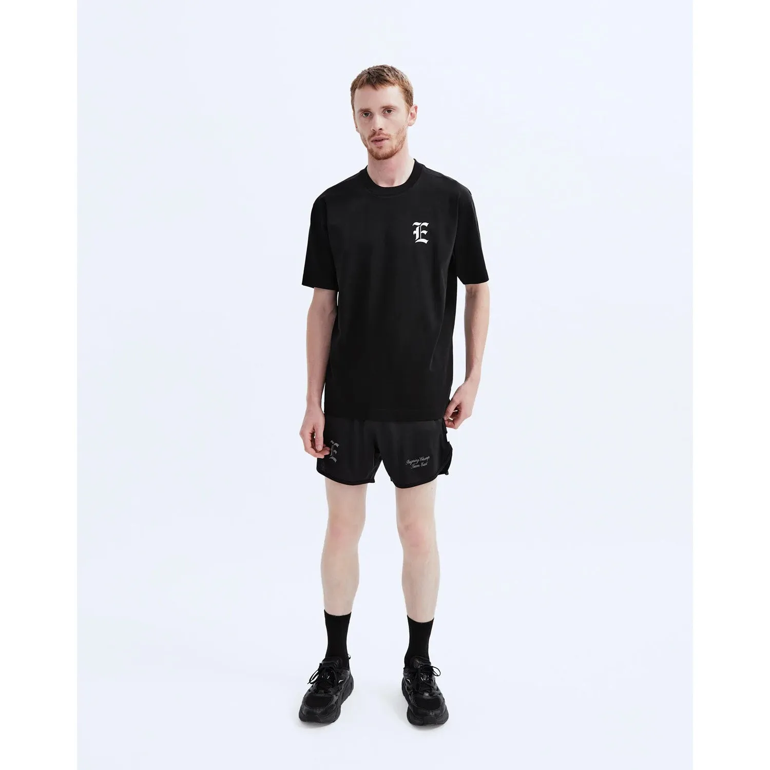 Reigning Champ Men Knit East Tech Mesh Running Short Black RC-5382-BLK